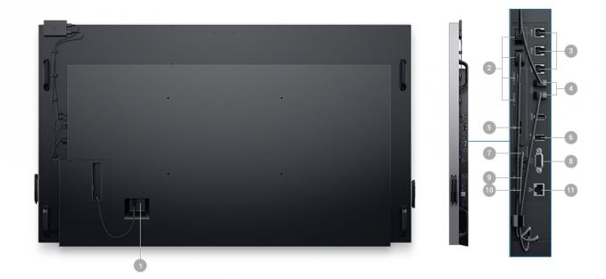 De Monitor van Dell C8618QT – Connectiviteitsopties